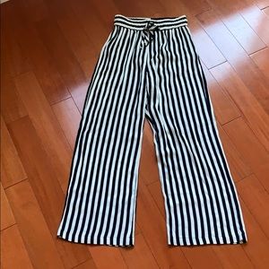 Reformation vertical stripe pant